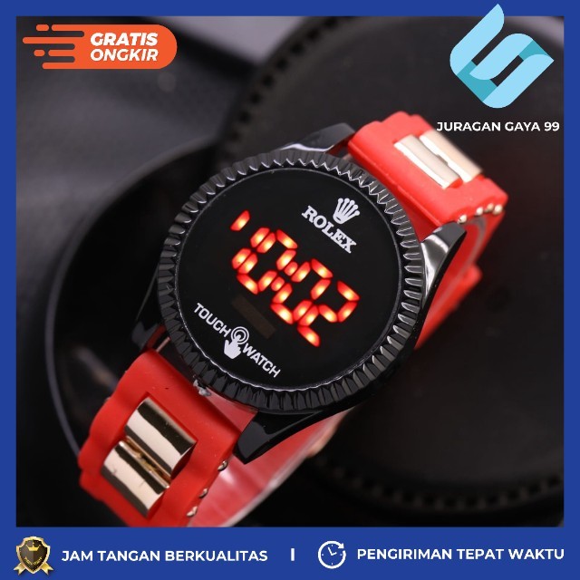 Jam Tangan Wanita Fashion Rolex LS 5432 LED Touch Watch - Bisa Bayar Ditempat - COD - Murah