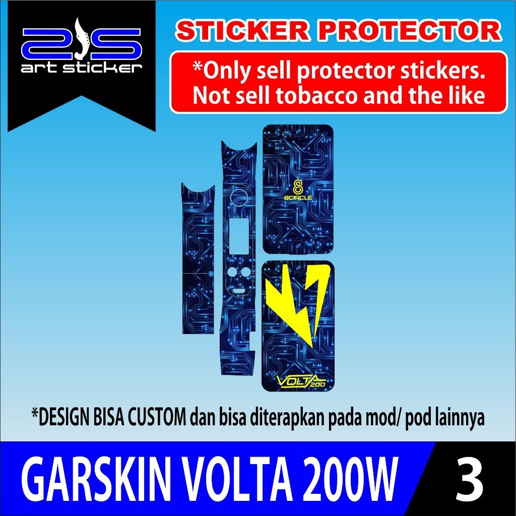

stikerVolta 200 Blue Circuit UV Printing