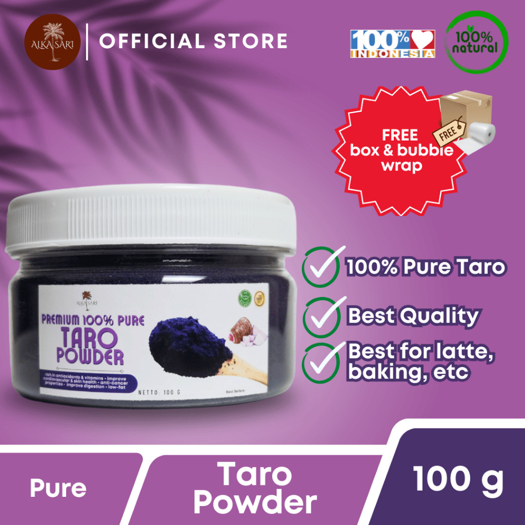 

Pure Taro Powder Bubuk Talas Murni Premium Alka Sari