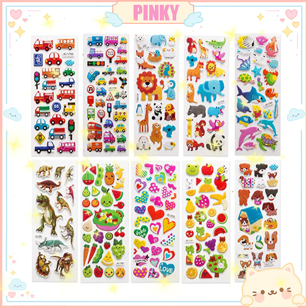 

COD STICKER DIY 3D TIMBUL MOTIF LUCU IMUT / STICKER TIMBUL ANIMASI ANAK-ANAK / STICKER HIAS TIMBUL