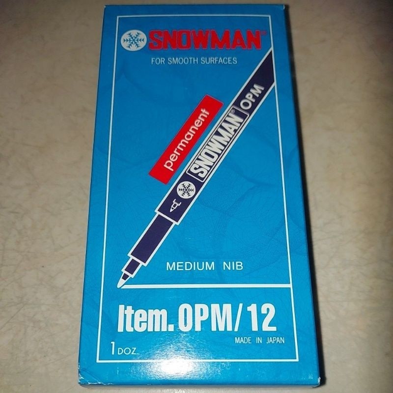 

JAMIN MURAH !!!Pen Snowman Permanent Marker Hitam(Harga tertera 1 lusin isi 12pcs)(BISA LANGSUNG ORDER)