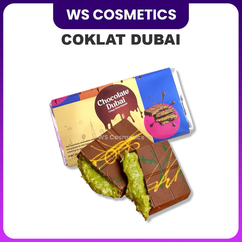 

COKLAT DUBAI KUNAFA PISTACHIO 250Gr (UMKM )