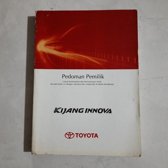 Original manual book Innova E G V matic manual 2011-2013 - th 2011-2014