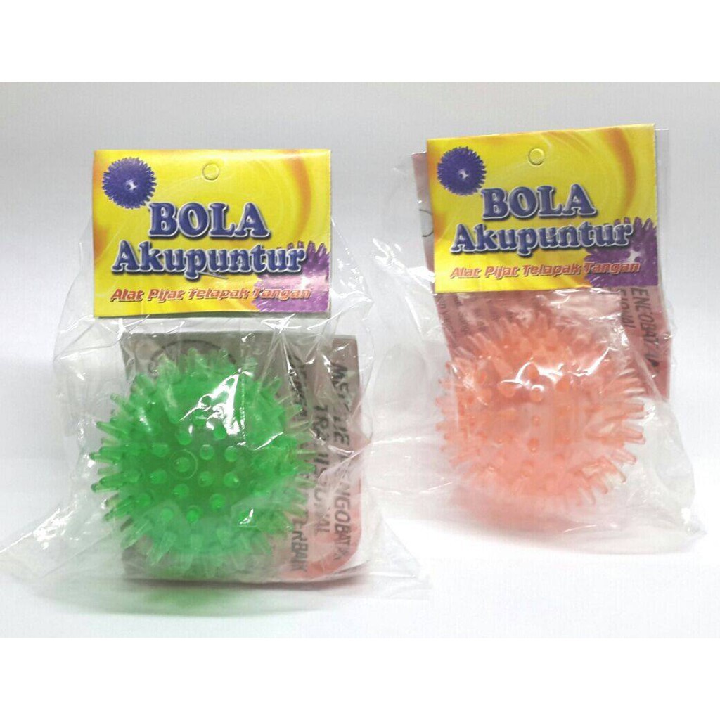 Bola Duri Karet Bola Pijat Tangan Akupuntur Plastik Karet - Random Colour