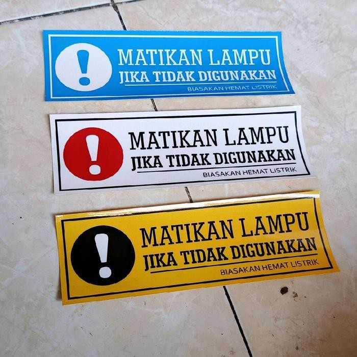 

Sticker Matikan Lampu Jika tidak Digunakan Horizontal 15x 5cm