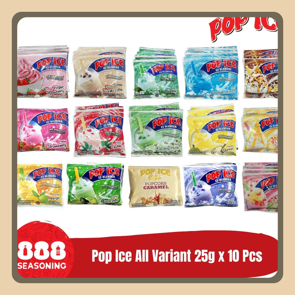 

POP ICE BLENDER ALL VARIANT 25g 10 SACHET 1 RENCENG