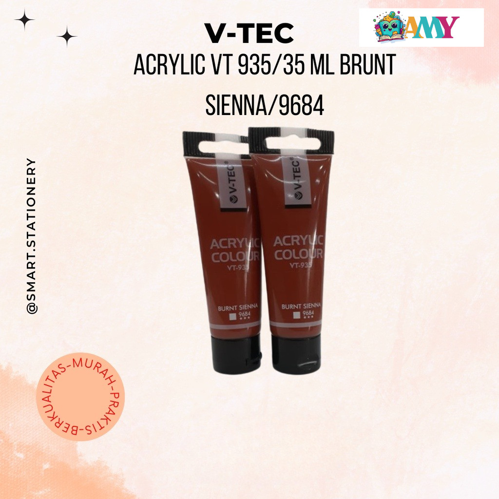 

V-TEC ACRYLIC VT 935/35 ML BURNT SIENNA/9684 AMY STASIONARY