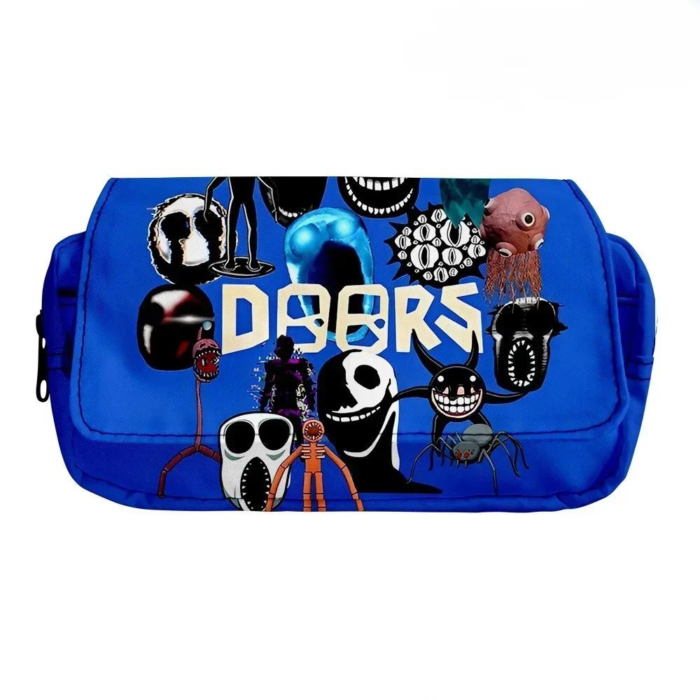 

New Doors Blox Figure Escape From The Door Double-layer Pencil Bag Stationery Box Pencil Box Primary Secondary School Students