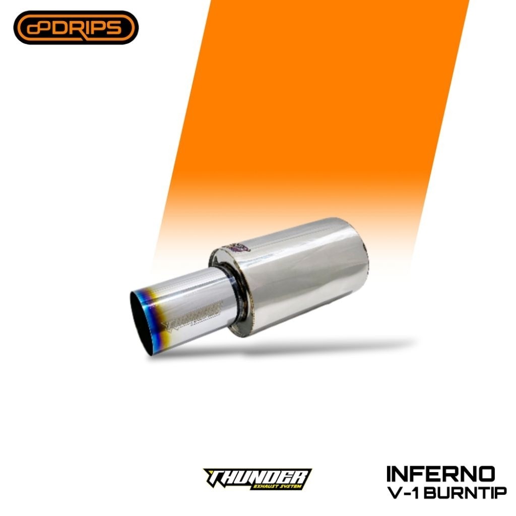 KNALPOT MOBIL THUNDER EXHAUST SYSTEM INFERNO V-1 BURNTIP SSS