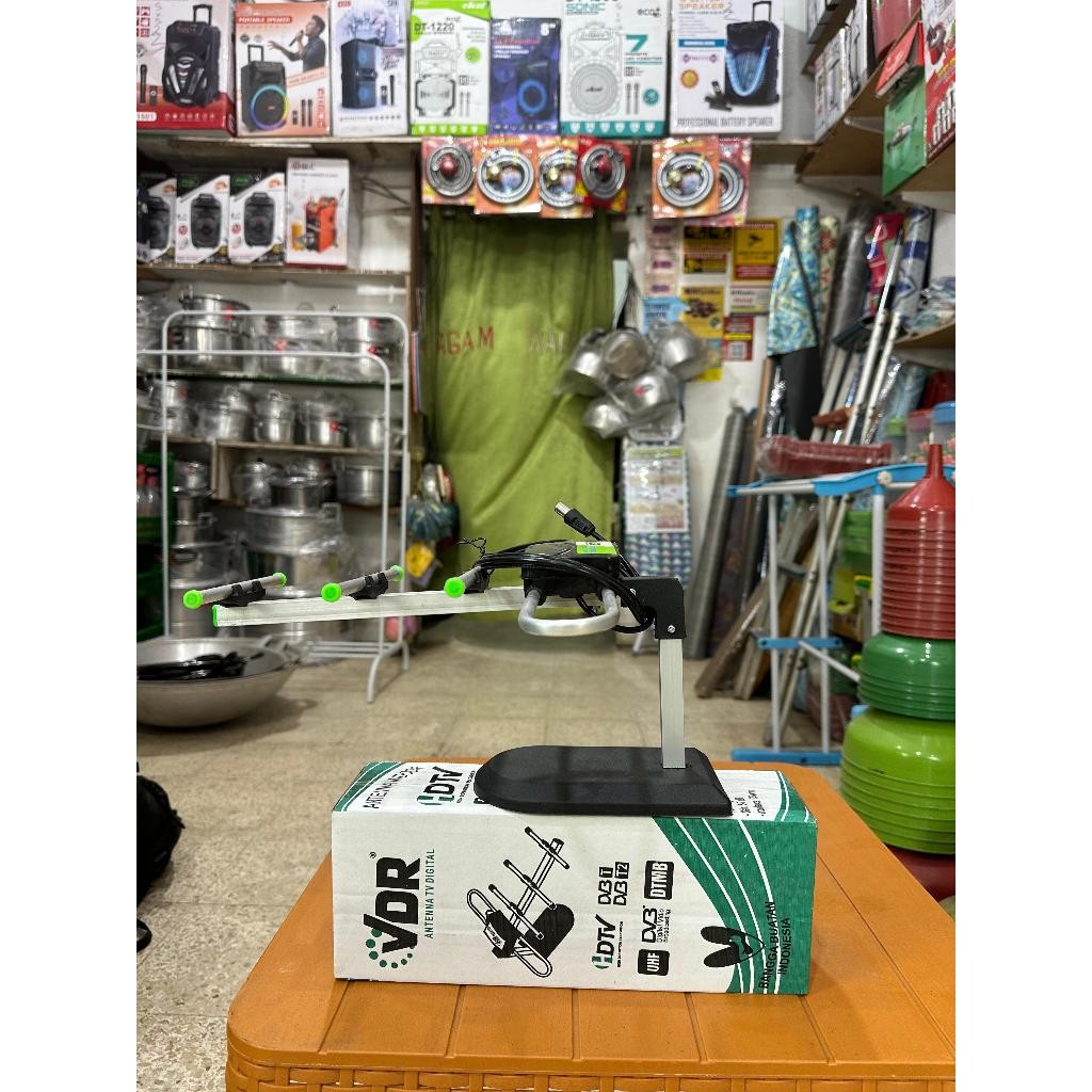 VDR Antena Tv Outdoor/Indoor VDR V-87HD GRATIS KABEL 1.5M / ANTENA DIGITAL VDR / ANTENA TV MURAH