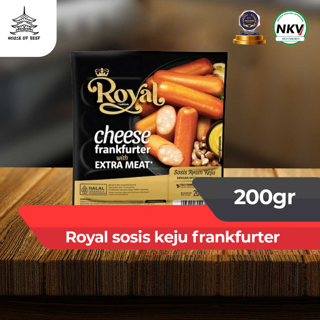 

Royal sosis keju frankfurter 200GR