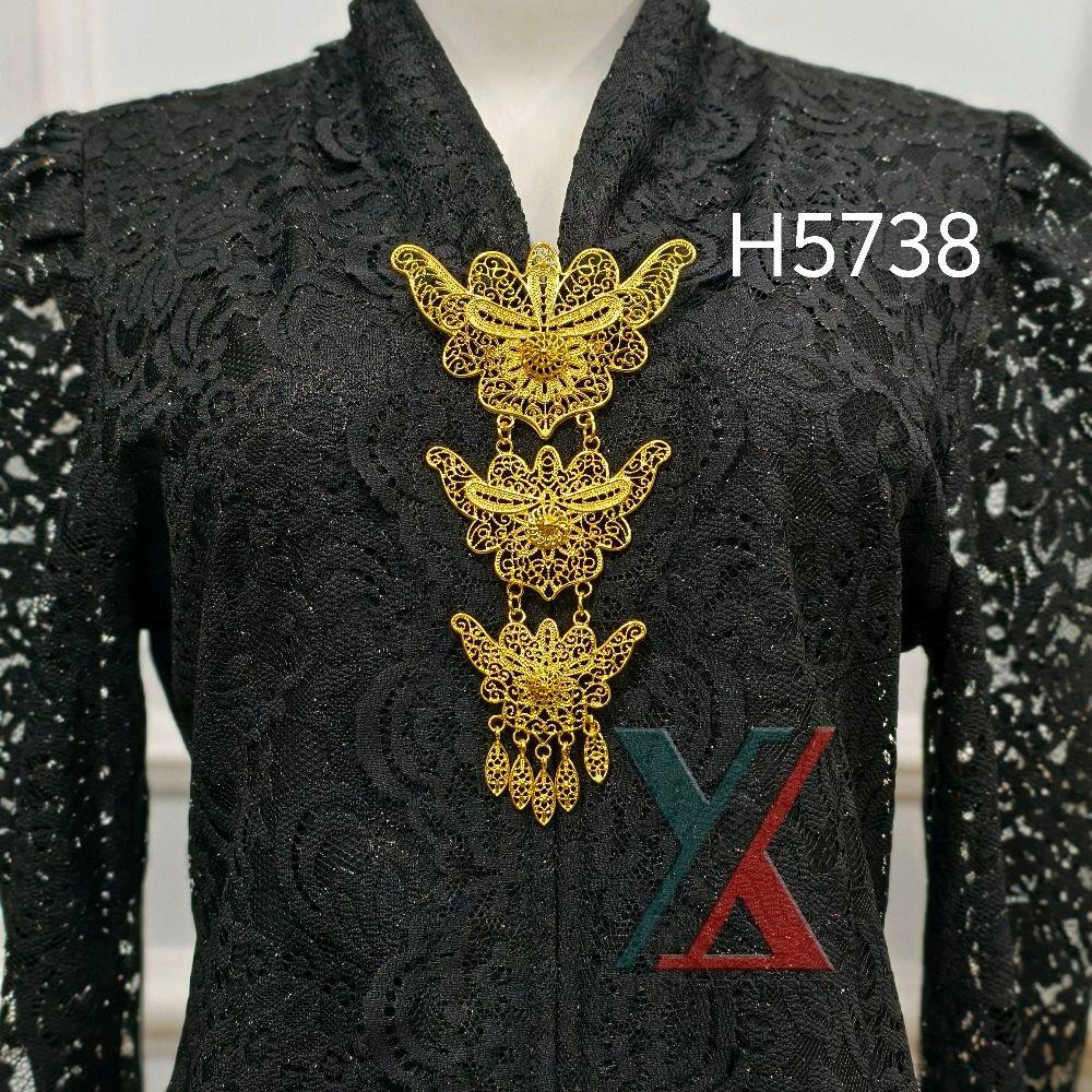 Bross Jurai Juntai kebaya/ bross kutubaru/ bross etnik mewah