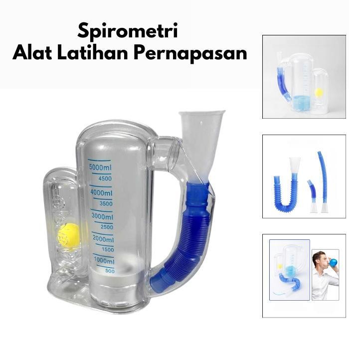 DMKN Spirometri Alat Latihan Pernapasan Incentive Spirometer SAVNLW