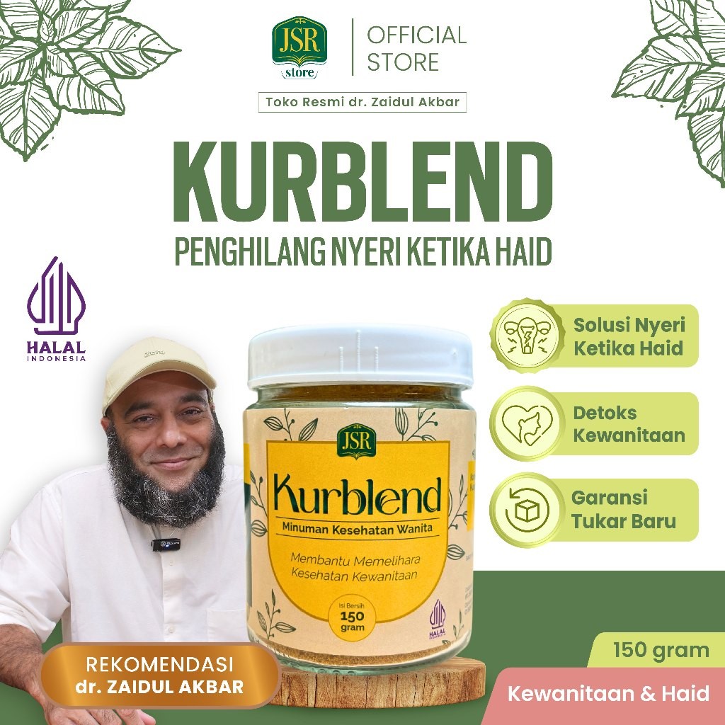 

New KURBLEND JSR dr Zaidul Akbar Detoks Lemak Imunitas Tubuh - 150gramPremium
