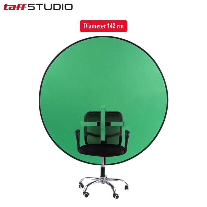 Backdrop Chair Live TaffSTUDIO Background Green Screen Kursi Gaming
