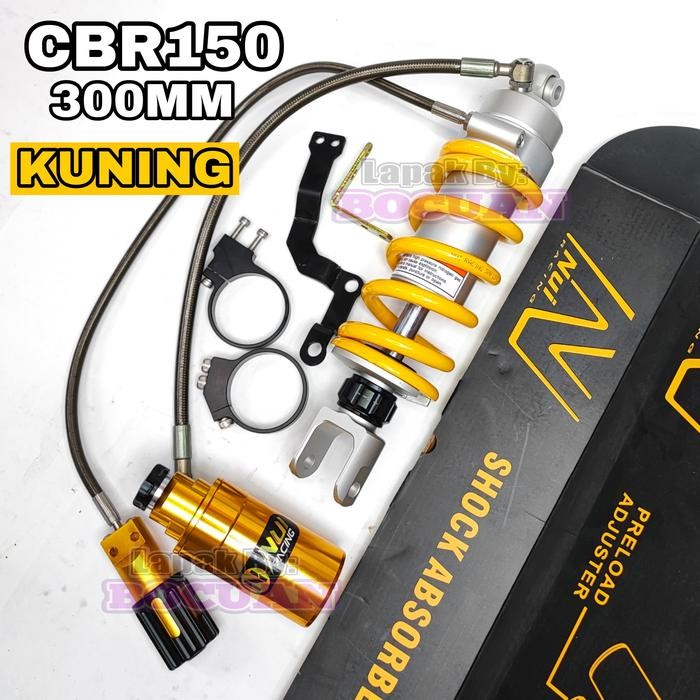 monoshock nui racing 3 click tabung pisah cbr 150 triple klik rebound cb150r cbr150r old new shock b