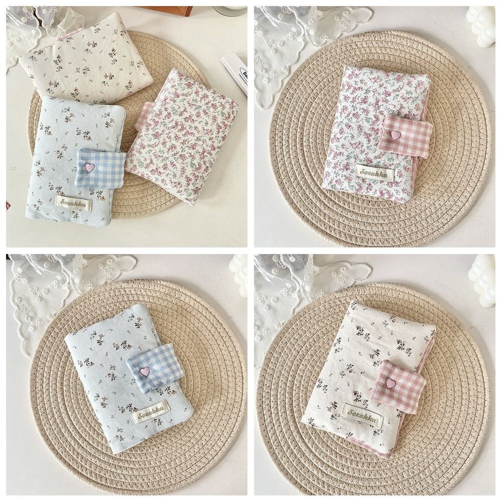 

Multipurpose Floral Patterns Notebook Detachable Diary Stain Resistant Floral Print Diary Book Aesthetic Fabric