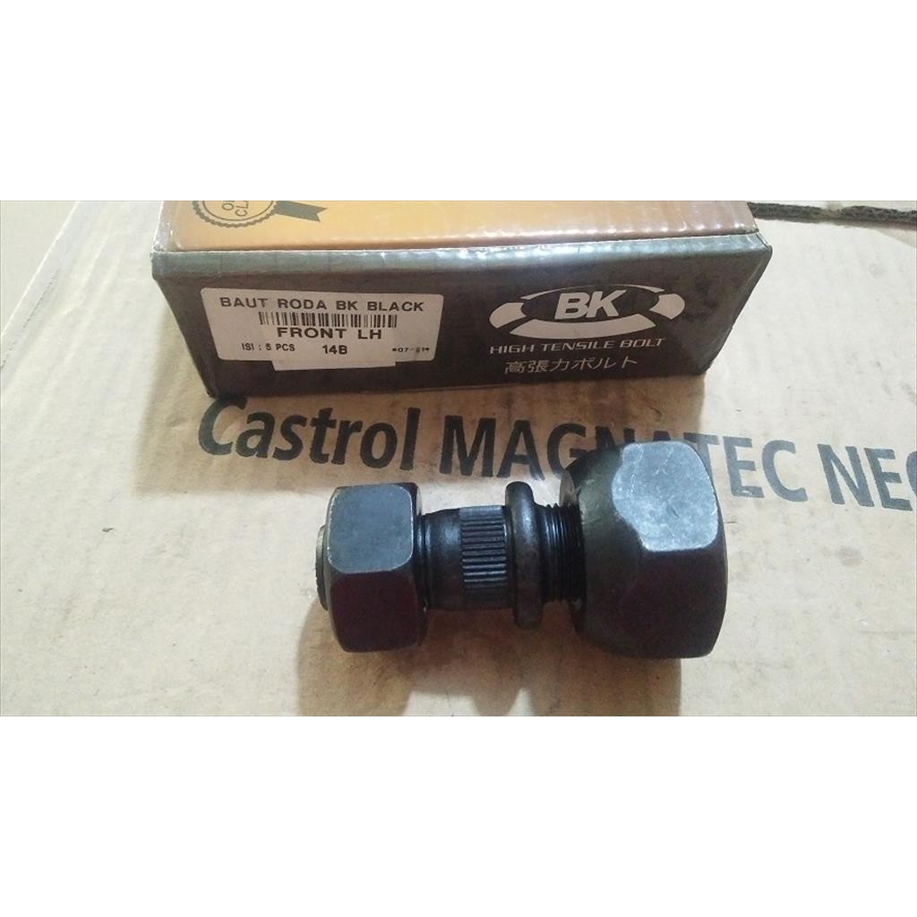 Baut Roda Hub Bolt Truk Dutro Dyna HT Rino 14B Depan Kiri BK