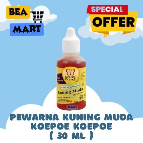 

Pewarna Makanan KUNING MUDA Koepoe Koepoe 30 ml | Food Coloring Kupu Kupu 30ml