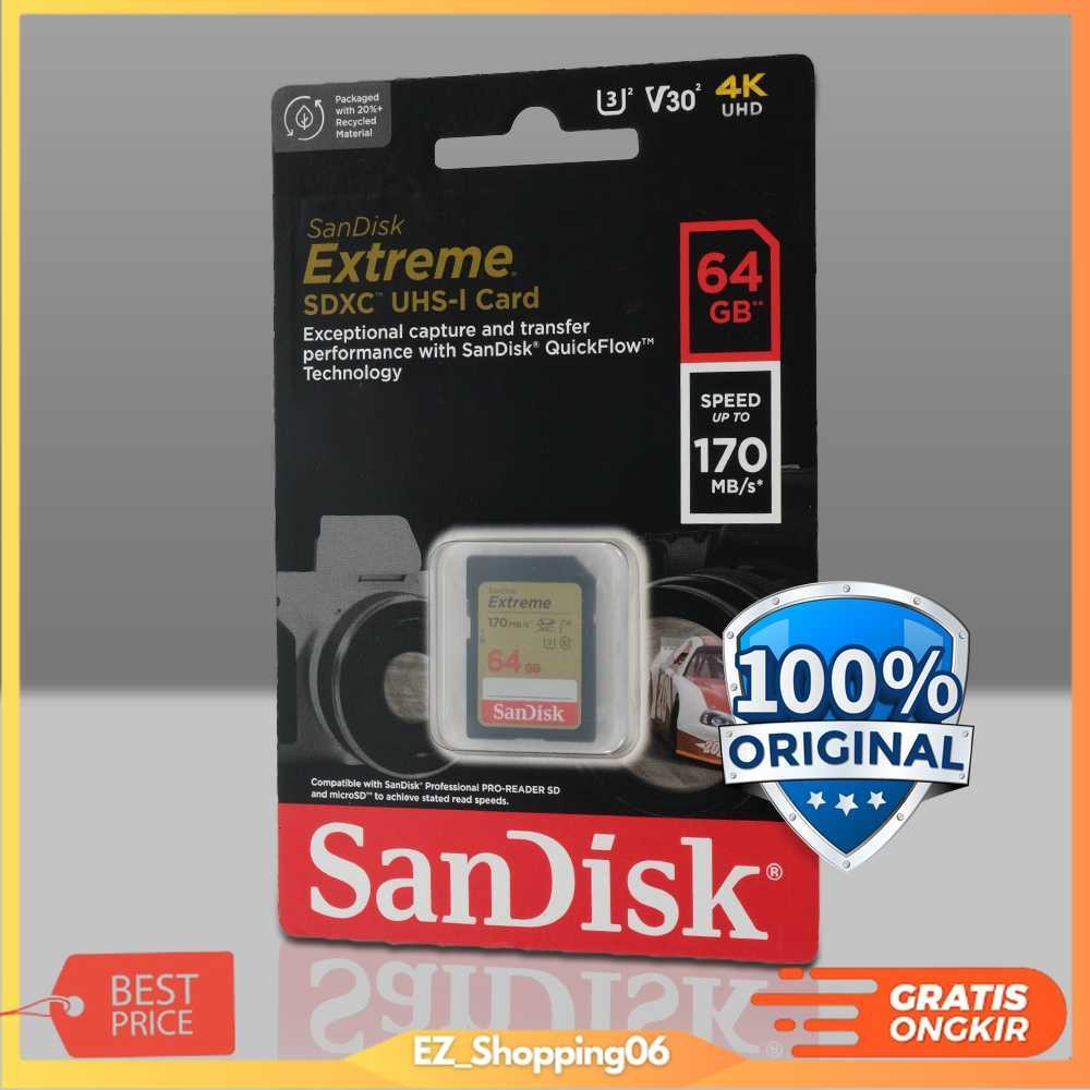 SanDisk Extreme SDXC UHS-I Card V30 U3 Class