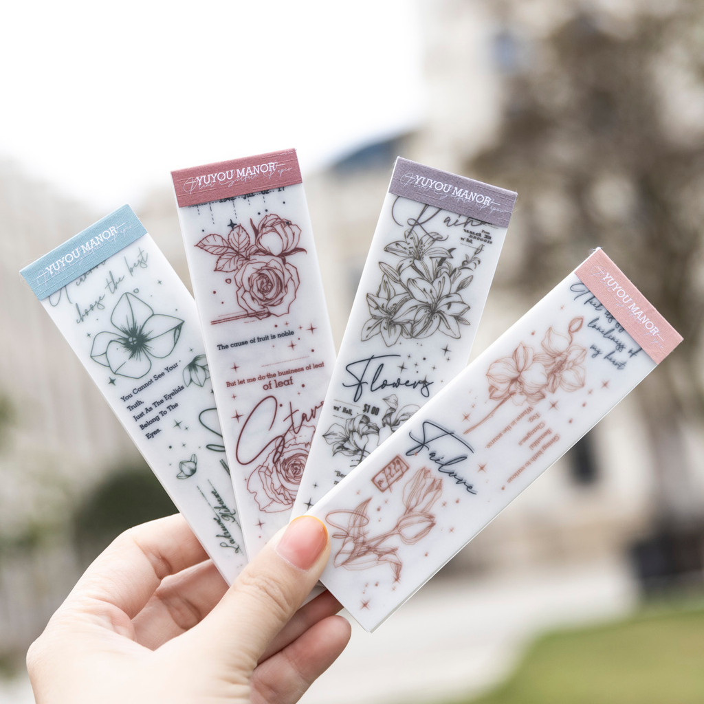 

Yoofun 20sheets INS Creative Floral Material Paper Book Scrapbooking Collage Junk Journal Planner Decor Parchment Papers