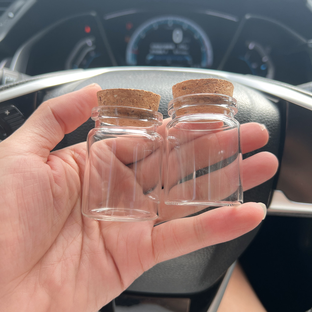 

DIY Glass Jars 12/18/24/36/48 PCS 30ml Mini Wishing Glass Bottles Cork 37*50mm Tiny Cork Transparent Glass tube Decoration