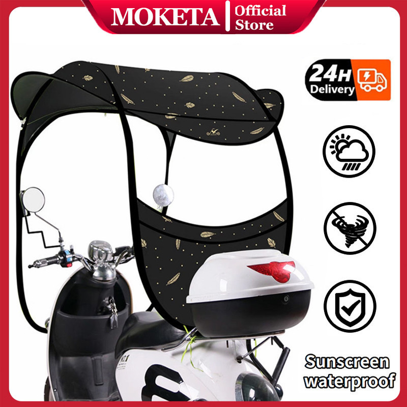 

New Payung sepeda motor payung motor anti hujan dan panas & UV Motor atap hujan kanopi sepeda motorPremium