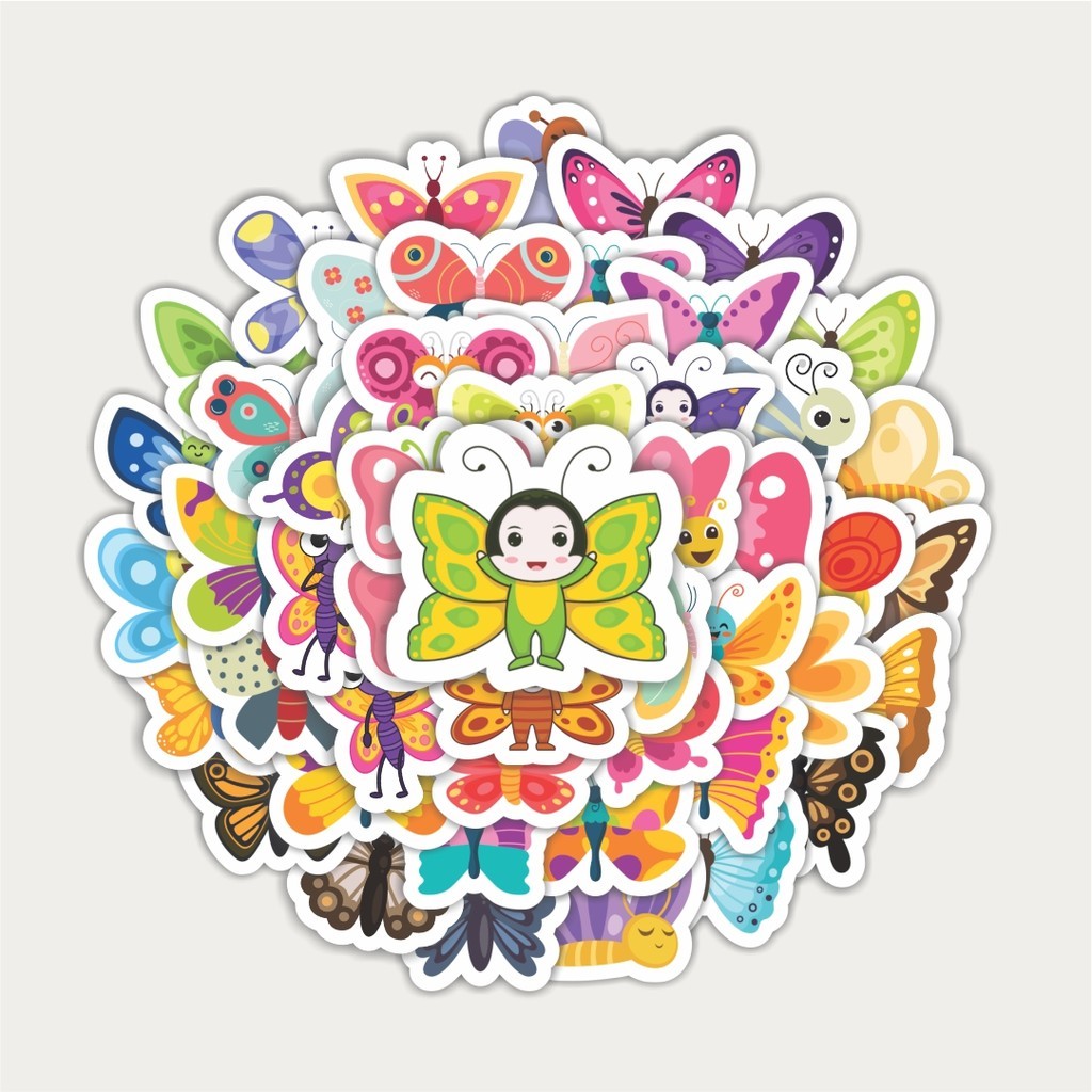 

Sticker Pack Kupu kupu | Sticker TUMBLR | Stiker LAPTOP KOPER HELM