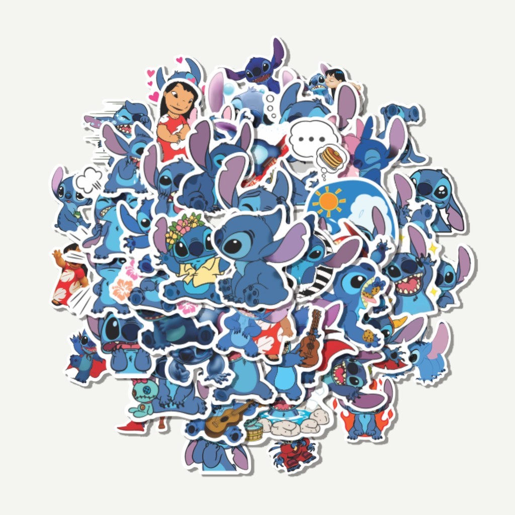 

Sticker Pack Sticker Kartun Lilo & Stitch | Sticker TUMBLR | Stiker LAPTOP KOPER HELM