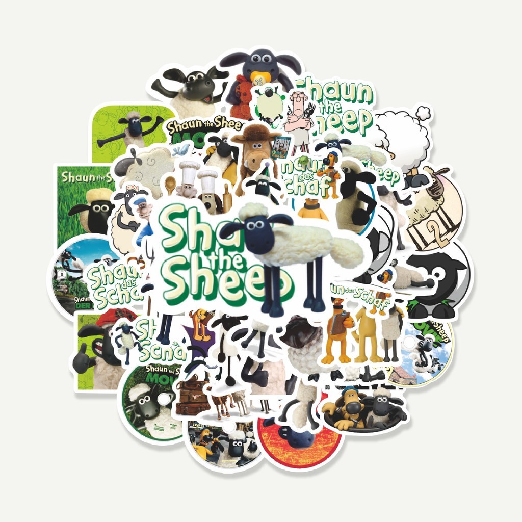 

Terbaru! 50 pc Sticker Kartun Shaun The Sheep Sticker | Sticker TUMBLR | Stiker LAPTOP KOPER HELM