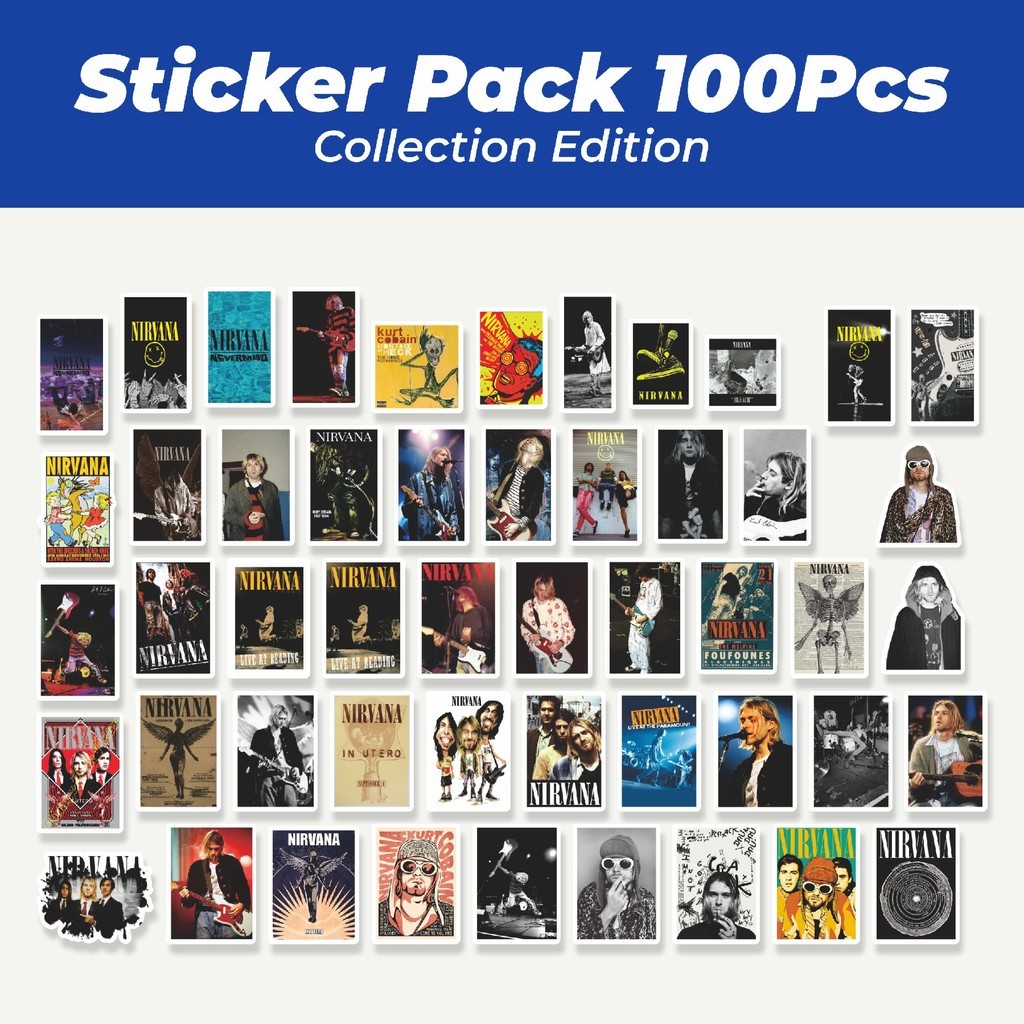 

Hot Stiker Poster Album Band Nirvana Lucu Anti Air Stikers Berperekat Waterproof Sticker Decal Buat Motor Helm Buku Journal Koper Casing HP Laptop Botol Minum