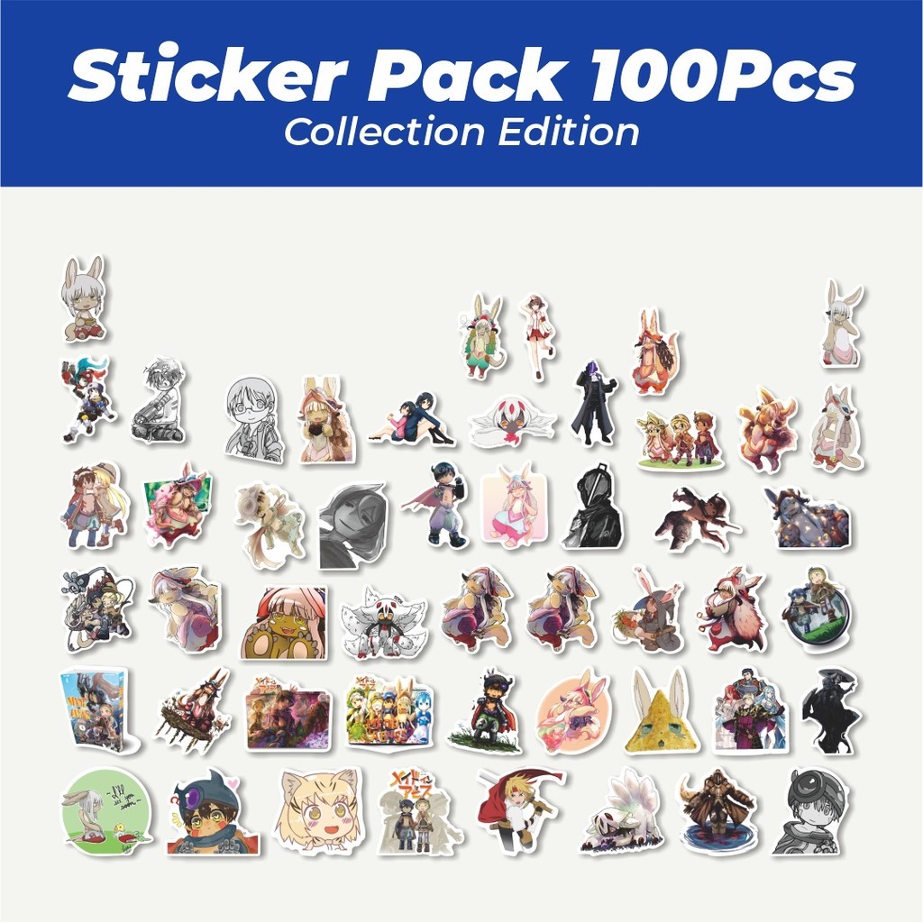 

Hot Sticker Anime Made In Abyss (Meidoin Abisu) Sticker Lucu Anti Air Stikers Berperekat Waterproof Sticker Decal Buat Motor Helm Buku Journal Koper Casing HP Laptop Botol Minum