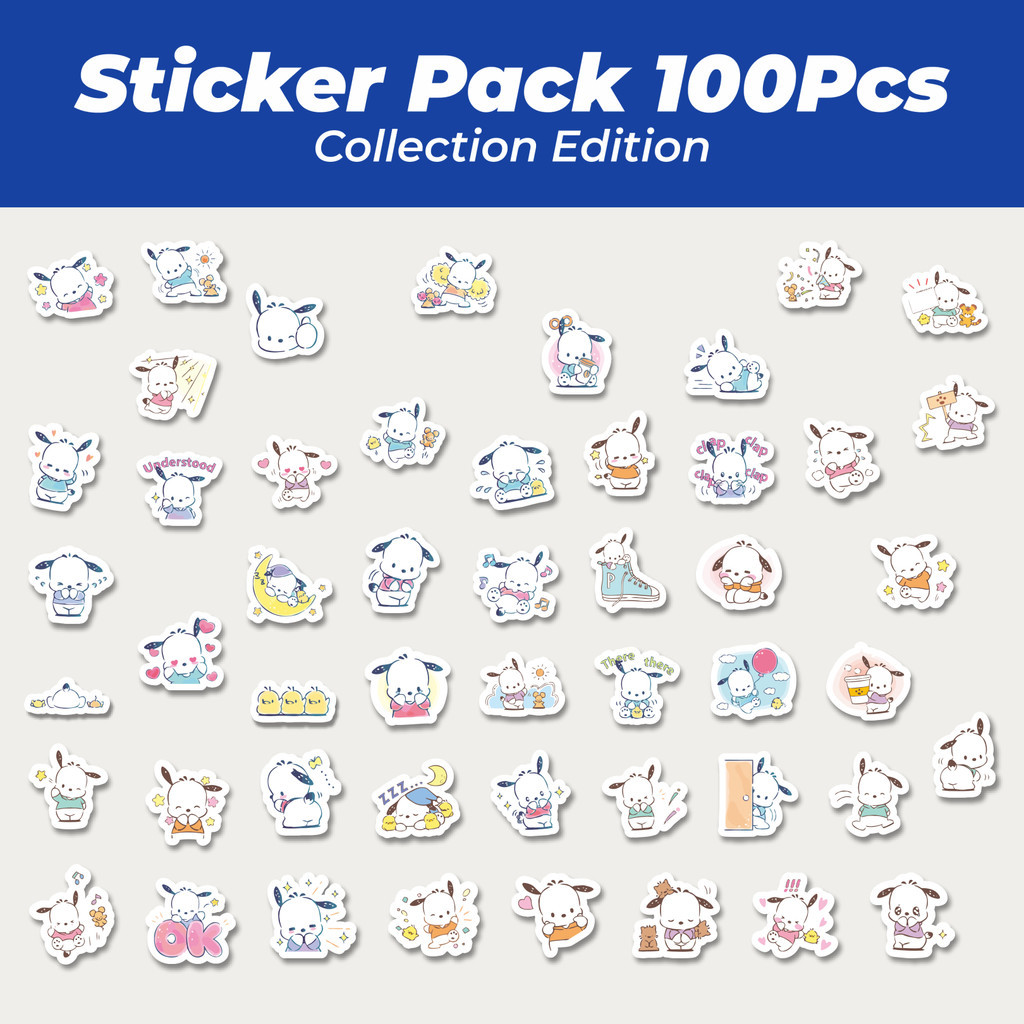 

Hot Stiker Kartun Pochacco Versi 2 Lucu Anti Air Stikers Berperekat Waterproof Sticker Decal Buat Motor Helm Buku Journal Koper Casing HP Laptop Botol Minum