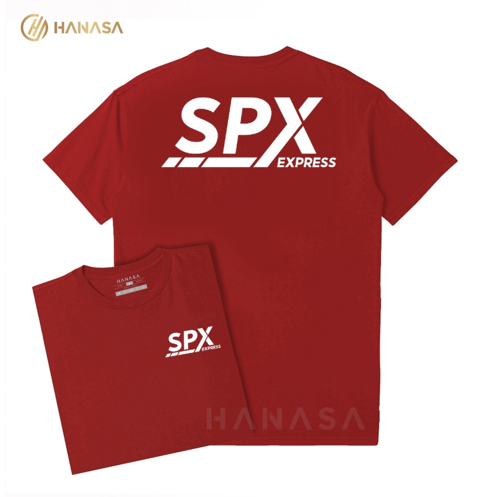 Kaos T-Shirt Wanita | Kaos Pria DB SPX Express Text White | Unisex 100% Cotton Combed