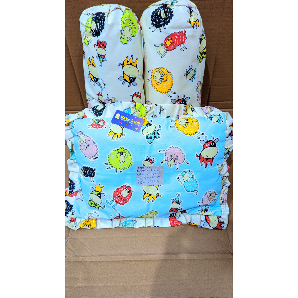 Bantal Bayi Set Guling Baby Pillow Set 1 Bantal 2 Guling