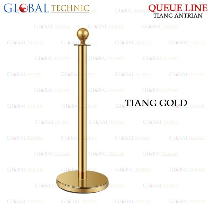 

Standing Barrier Queue Line Golden / Tiang Antrian Stainless Penghalang Jalan / Tiang Pembatas Jalan - Tiang Gold PROMO !