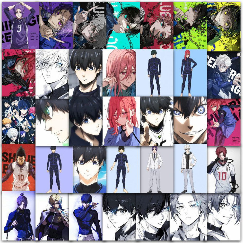 

10/30/60pcs DIY Blue Lock Anime Stickers Cool Nagi Seishiro Chigiri Hyoma Sticker Mikage Reo Isagi Yoichi Bachira Meguru Decals