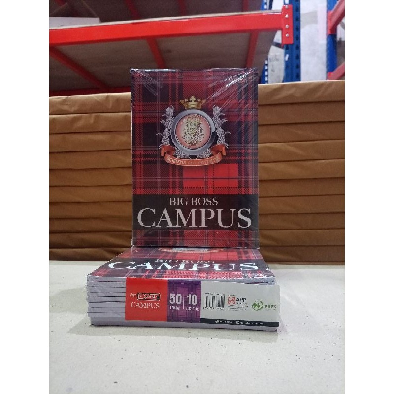 

NEW SALE Buku Tulis Big Boss CAMPUS 50 lembar - 1pack isi 10buku 50BB