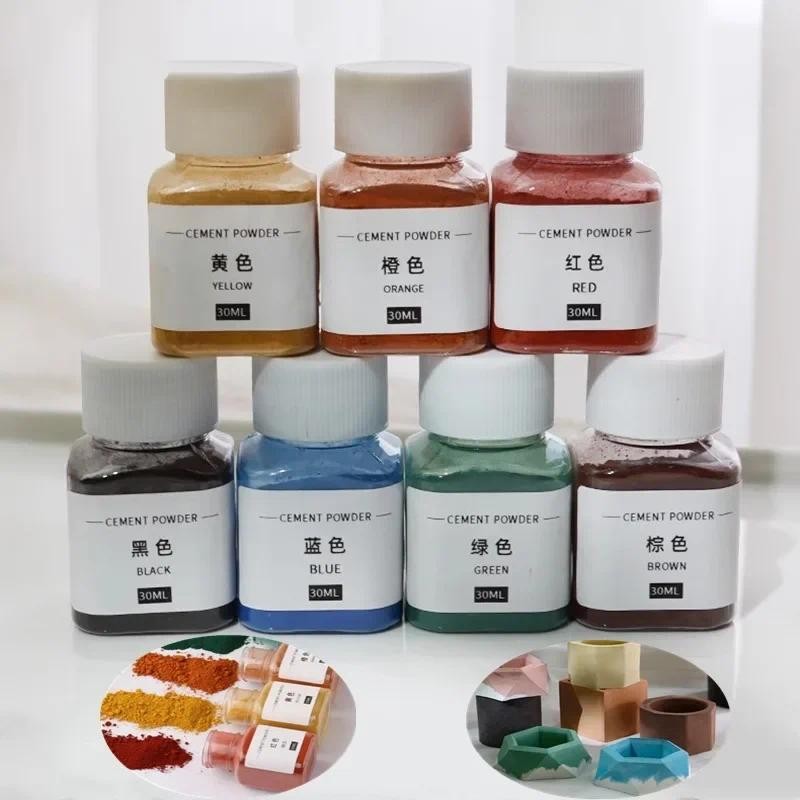 

30ml/ Bottle Cement Special Color Powder Handmade Material Gypsum Products Powder Dye Creative Self-made Flowerpot Color Pigment