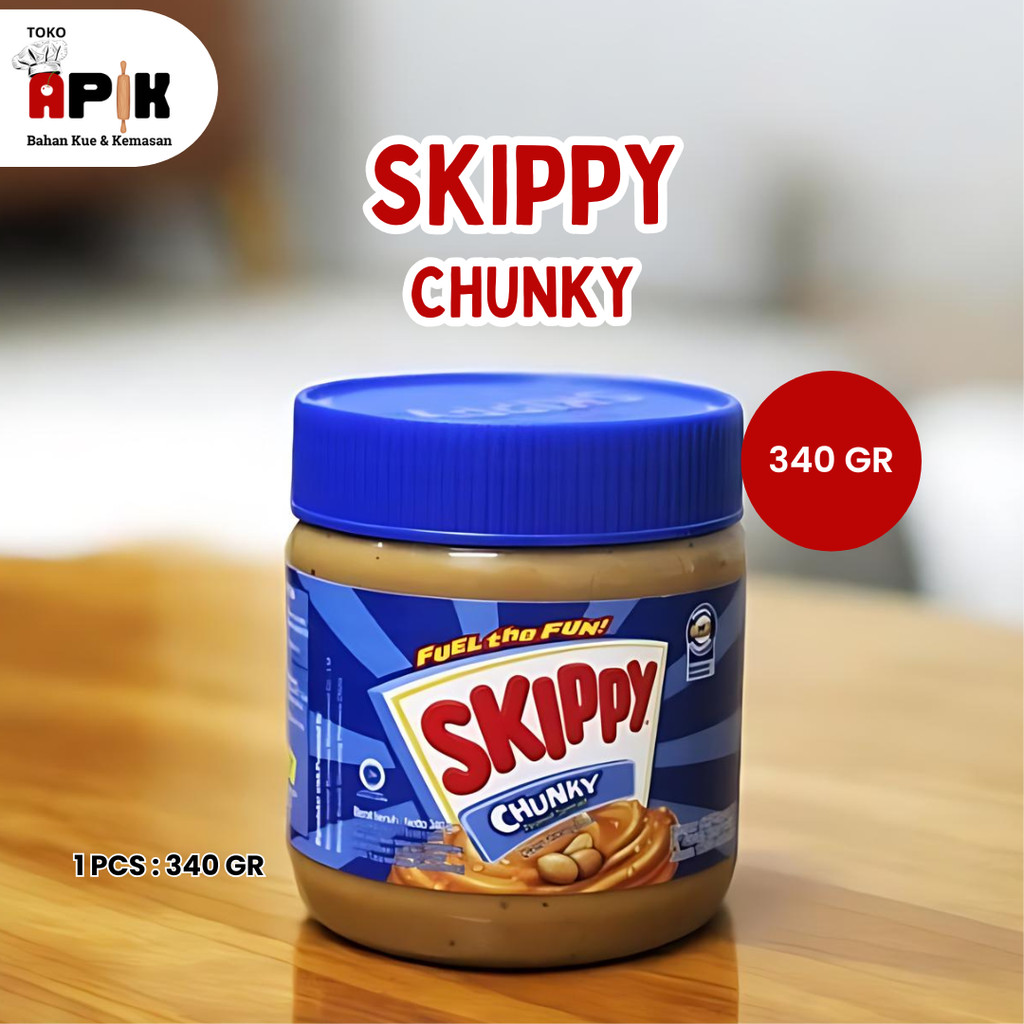 

Skippy Chunky Peanut Spread 340gr / Olesan Kacang Butiran / Selai Roti