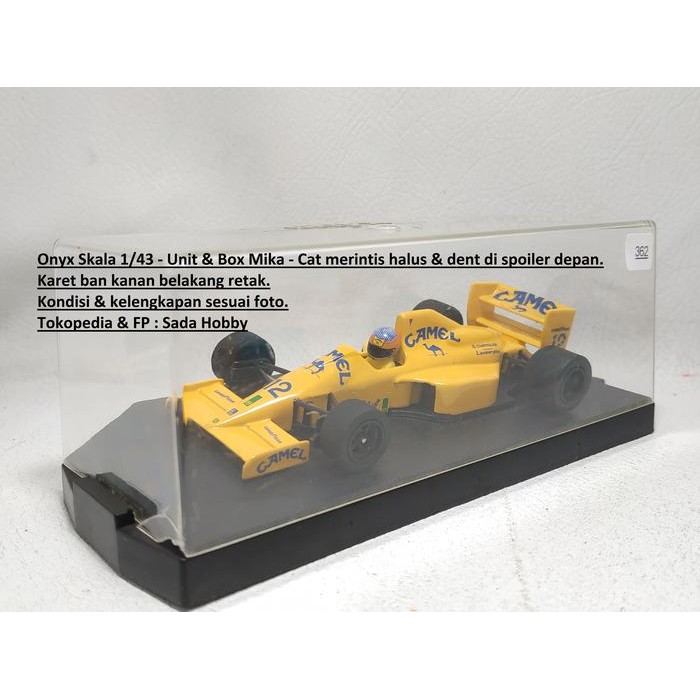 IP3... Diecast Onyx Models 1/43 Martin Donnelly Lotus 102 Lamborghini Camel F1 No 12 2ND