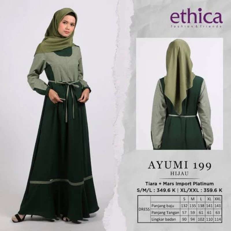 ETHICA GAMIS DEWASA  AYUMI 199 HIJAU
