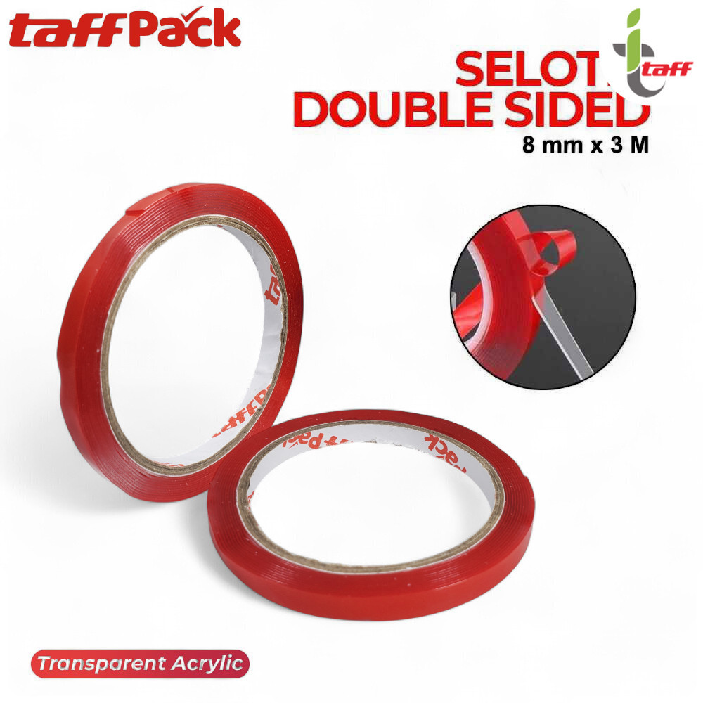 

TaffPACK Selotip Double Tape Transparent Acrylic 3M - HL878