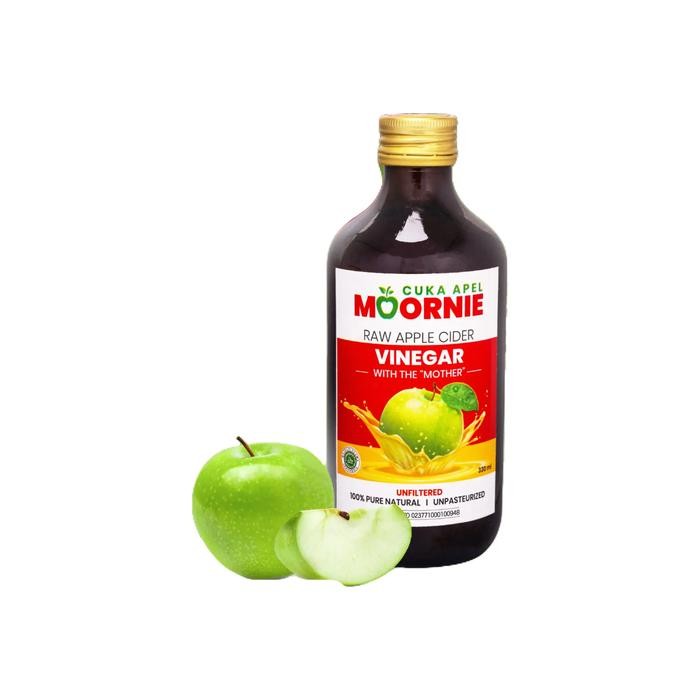 

PAKET 1 BOTOL Cuka Apel Moornie Organik With Mother Apple Vinegar 330ml Untuk Kesehatan Sempurna