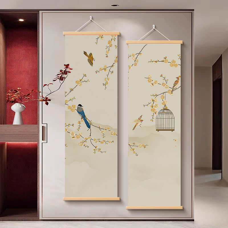 

Chinese traditional flower and bird painting, home decoration painting, poster wall art wall, art decoration canvas