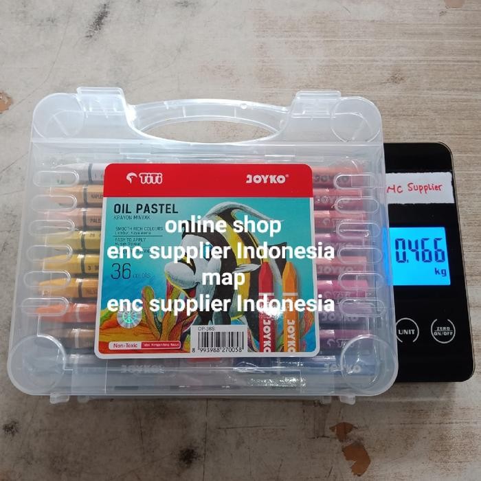 

joyko 36 w crayon oil pastel 36 warna krayon minyak 36w per set - tidak bubblewra