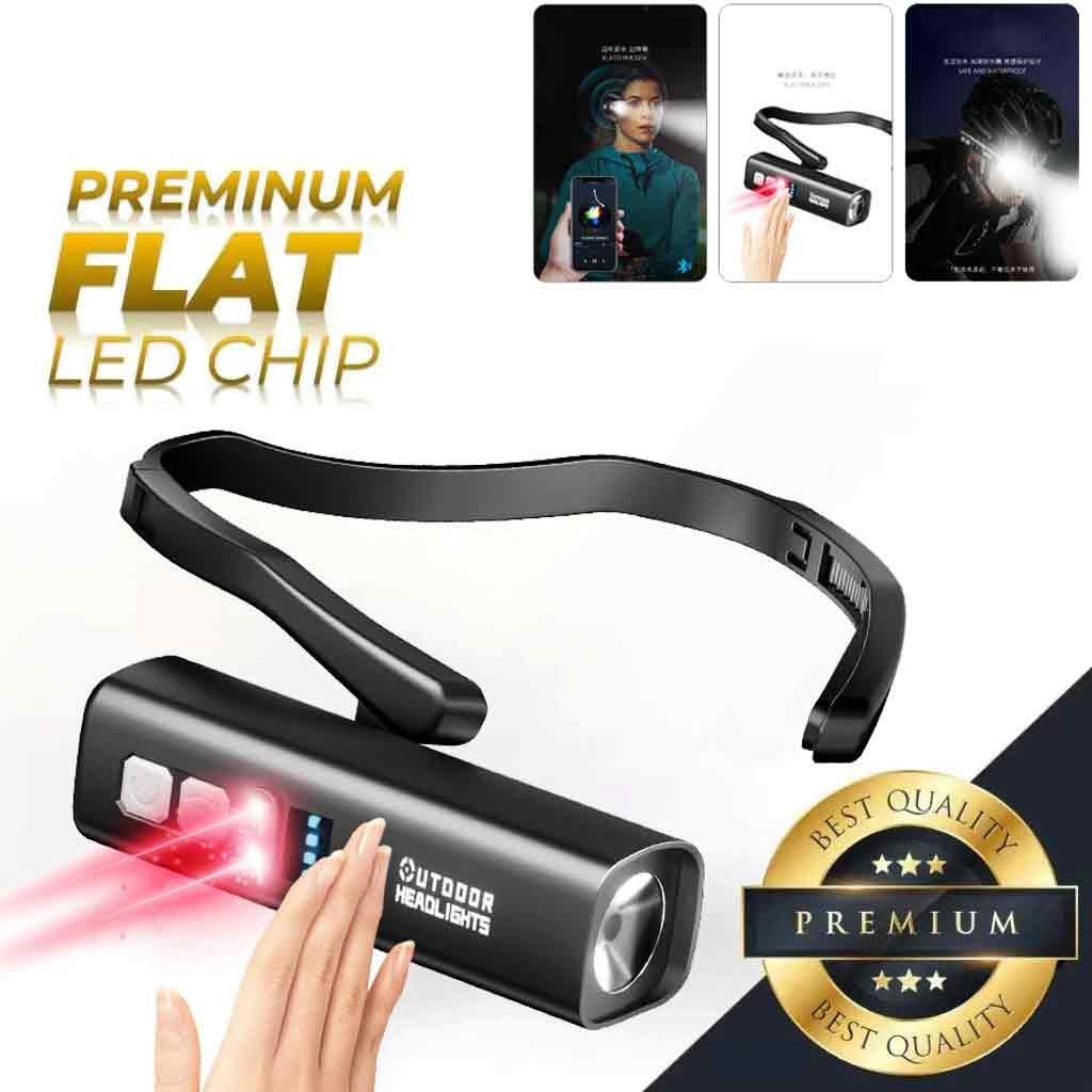 【COD】 Koneksi Bluetooth Senter led super terang/senter kepala super terang /10w Senter lampu / Sente