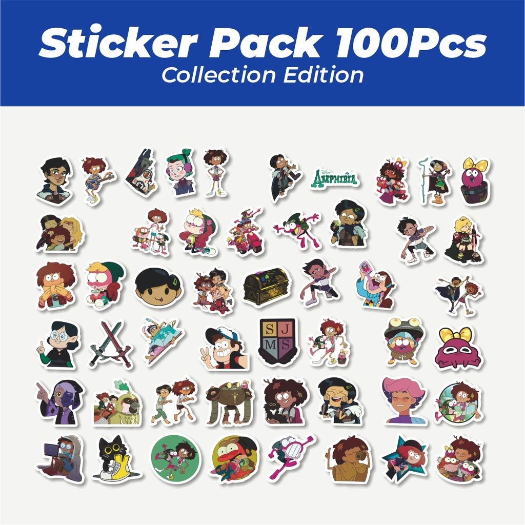 

Hot Stiker Amphibia Series Lucu Anti Air Stikers Berperekat Waterproof Sticker Decal Buat Motor Helm Buku Journal Koper Casing HP Laptop Botol Minum