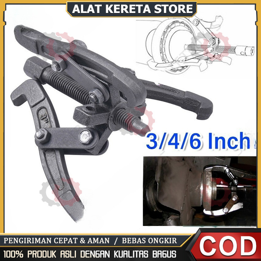 

Treker 3 Kaki 3/ 4/ 6Inch - Gear Puller 3 Jaw Tracker alat pencabut bearing laher ALAT MELEPAS BEARING - ALAT MELEPAS LAHER