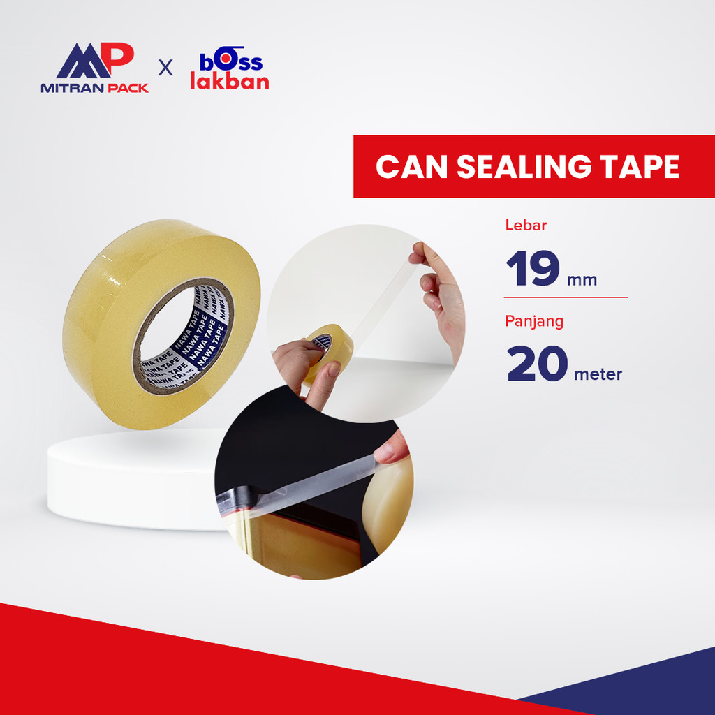 

Can Sealing Tape Mitran Pack – Lakban Penutup Toples & Kaleng / Kuat, Rapi, Aman